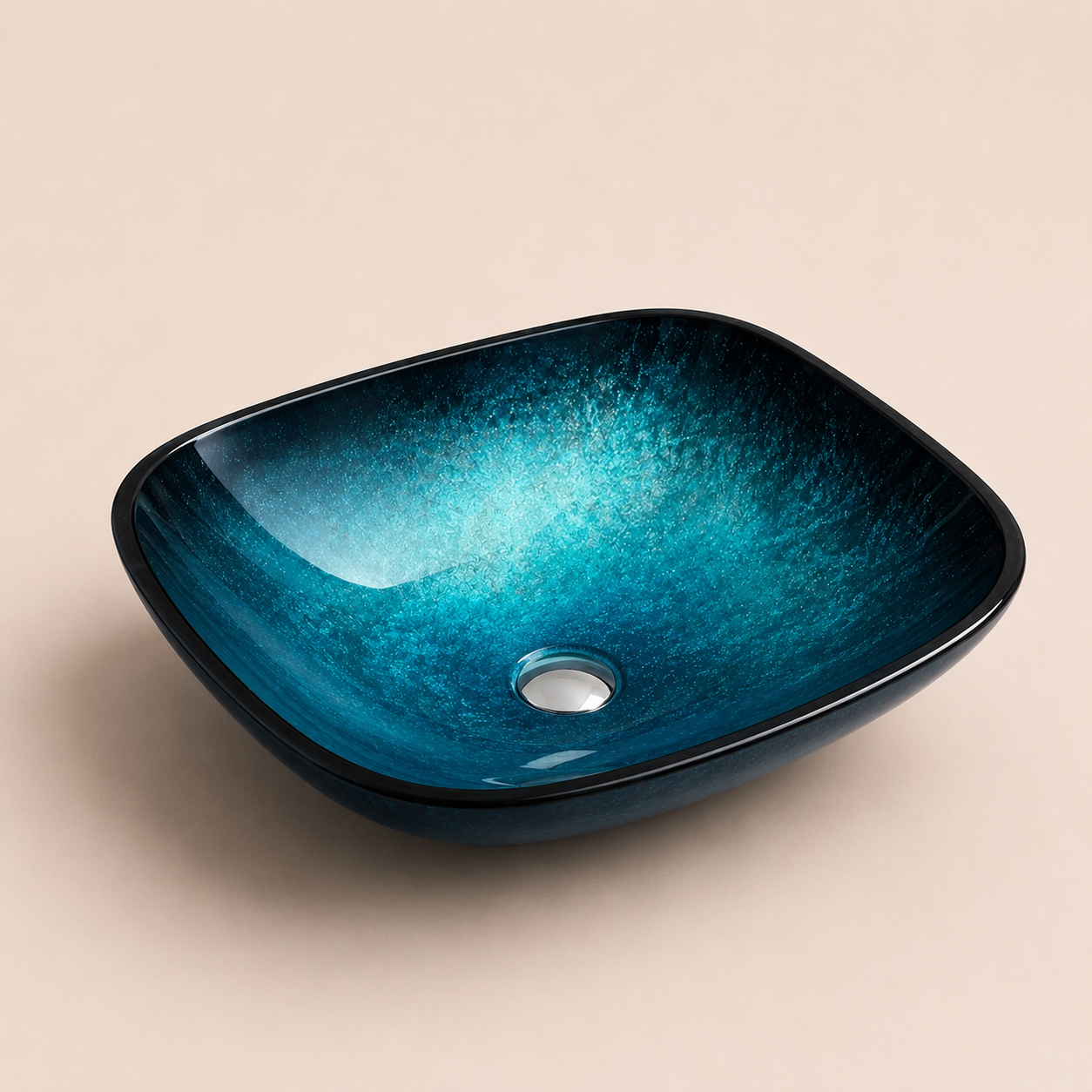 VanityBathroom Rialto Oval Marble Effect Glass Bowl Basin – Bathroom Countertop Sink